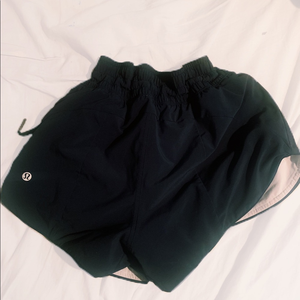 Dark blue and white reversible shorts